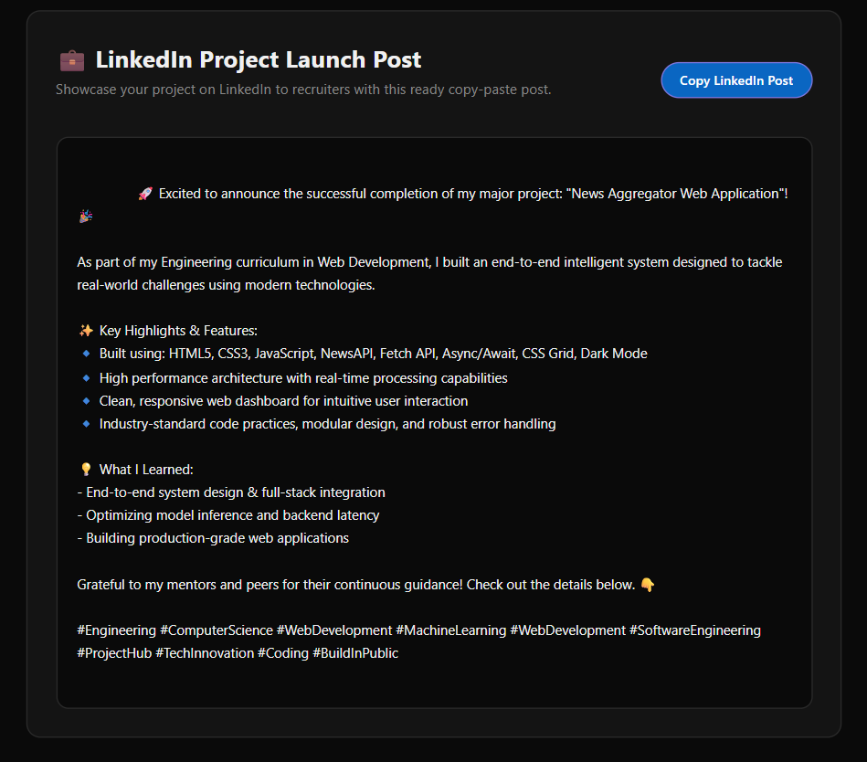 LinkedIn Post Preview