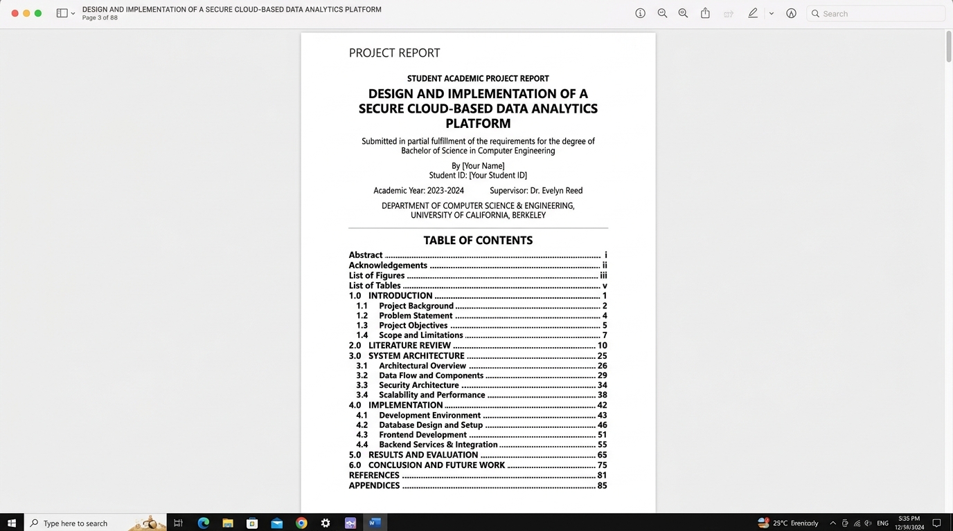 Report Preview