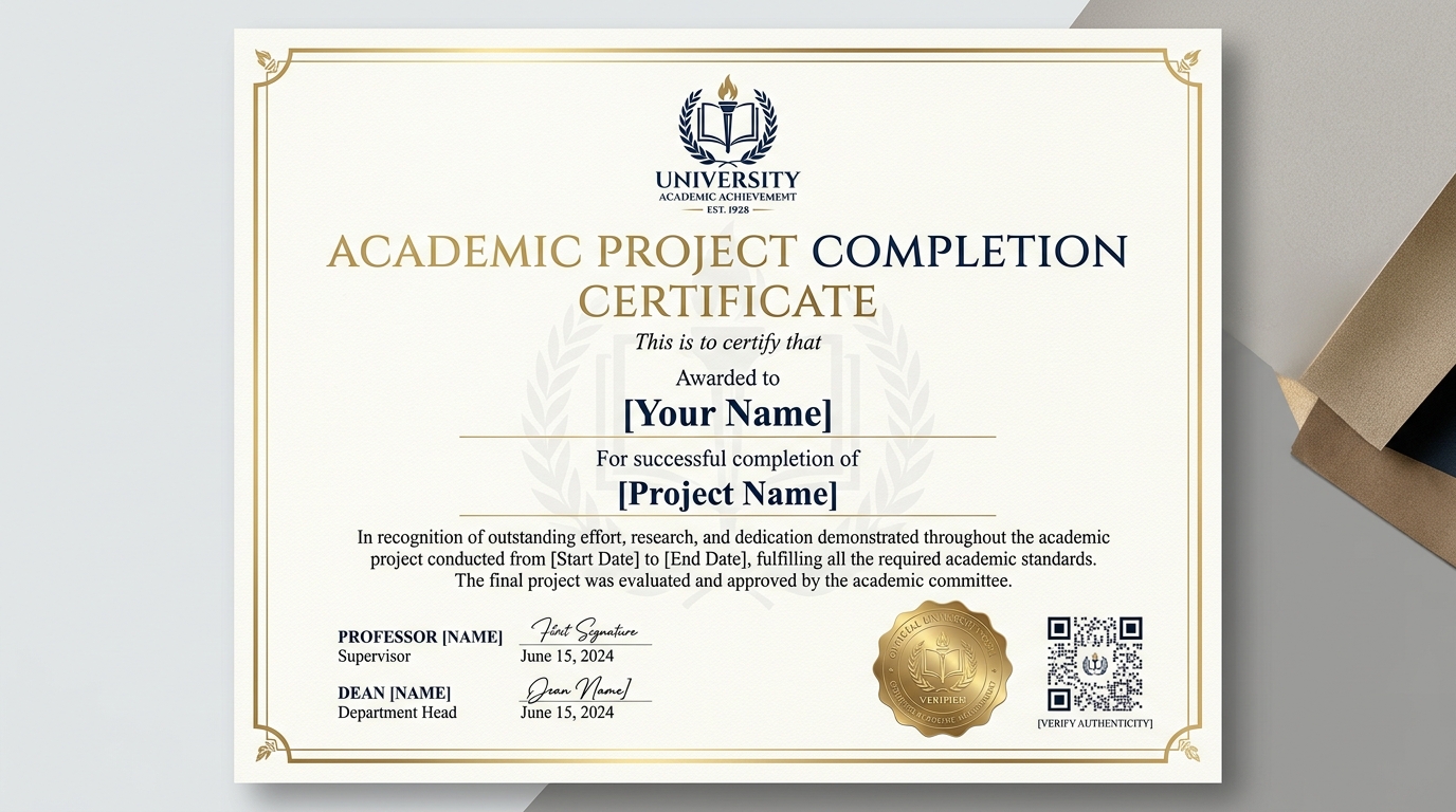 Project Certificate Preview